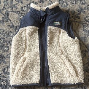 LLBean kids Sherpa vest 3T